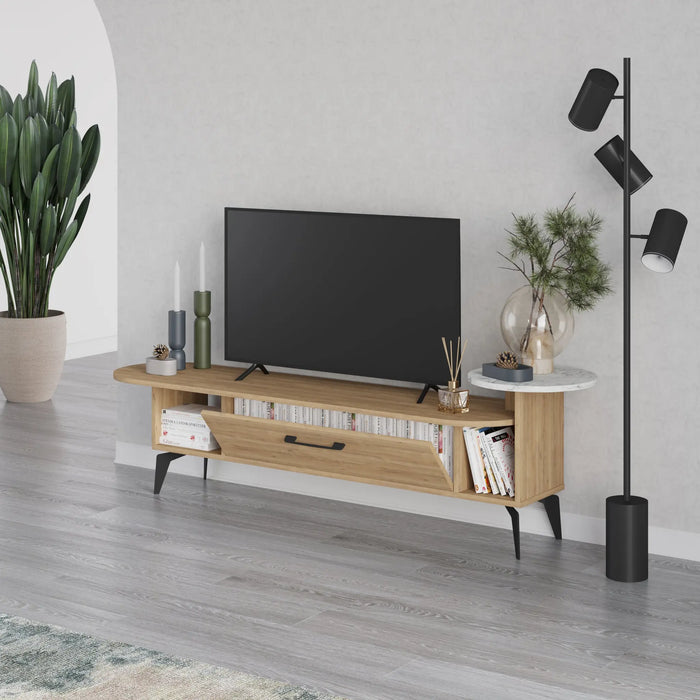 Mourah Ada Tv Stand Up To 60 Inches With Storage - 2 Years Warranty