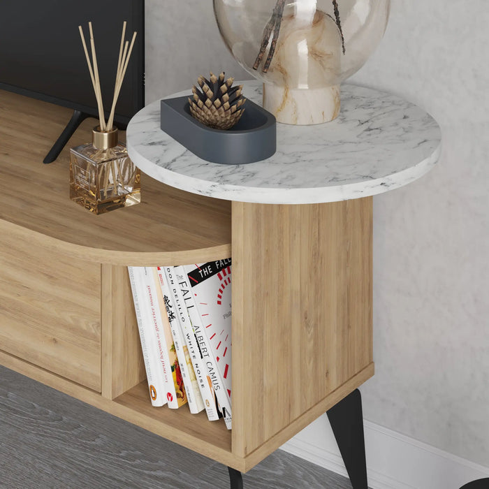 Mourah Ada Tv Stand Up To 60 Inches With Storage - 2 Years Warranty