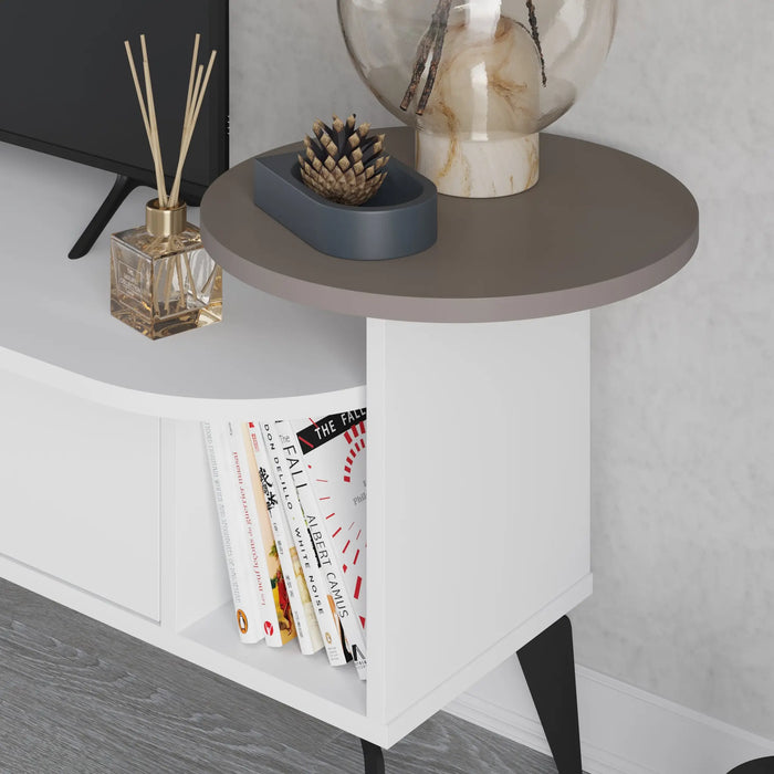 Mourah Ada Tv Stand Up To 60 Inches With Storage - 2 Years Warranty