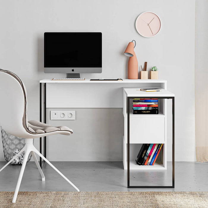Mourah Badau Working Table With Storage - 2 Years Warranty