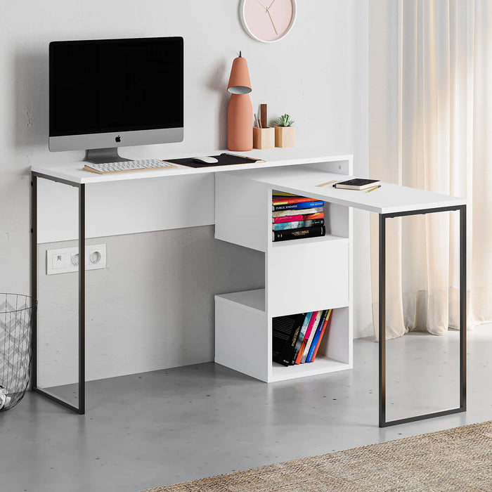 Mourah Badau Working Table With Storage - 2 Years Warranty
