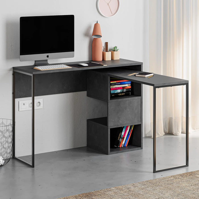 Mourah Badau Working Table With Storage - 2 Years Warranty