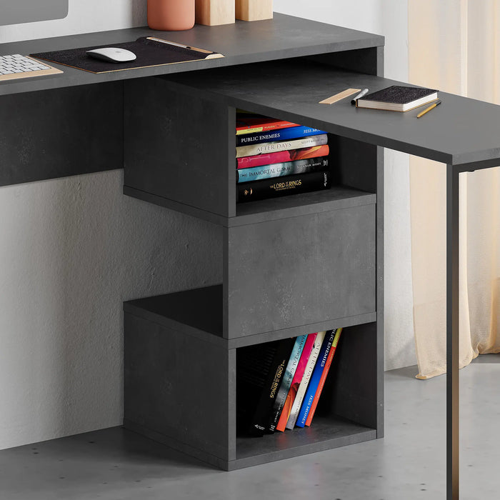Mourah Badau Working Table With Storage - 2 Years Warranty