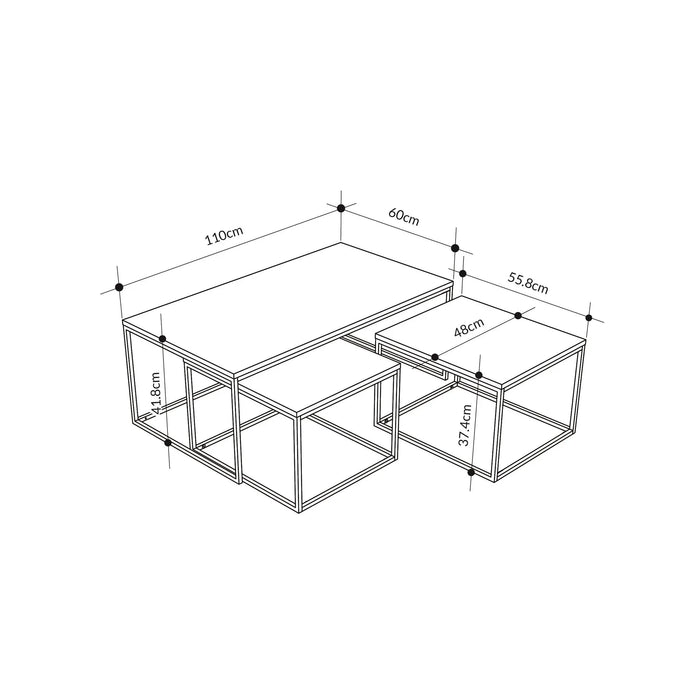 Mourah Camelia Coffee Table - 2 Years Warranty