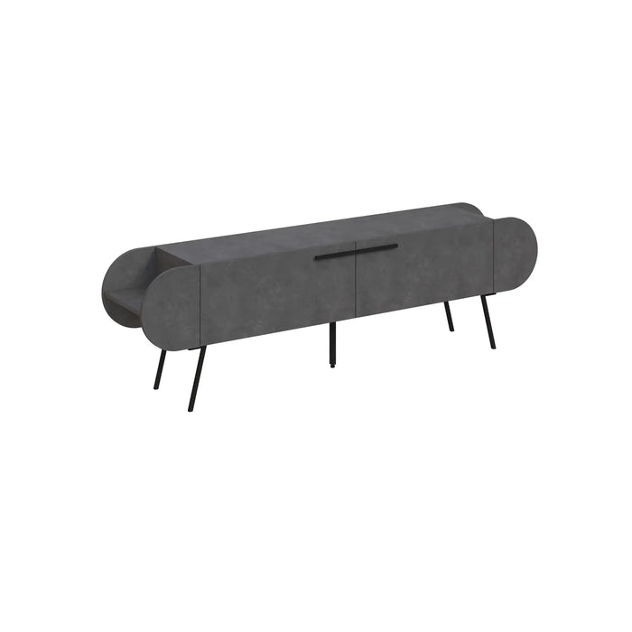 Mourah Capsule Tv Stand Up To 65 Inches With Storage - 2 Years Warranty