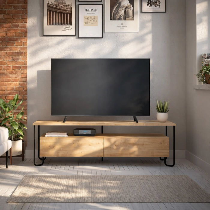 Mourah Cornea Tv Stand Up To 60 Inches With Storage - 2 Years Warranty
