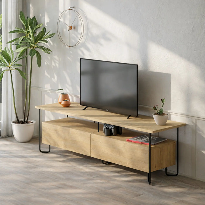 Mourah Cornea Tv Stand Up To 60 Inches With Storage - 2 Years Warranty