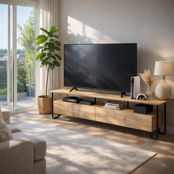 Mourah Cornea Tv Stand Up To 60 Inches With Storage - 2 Years Warranty