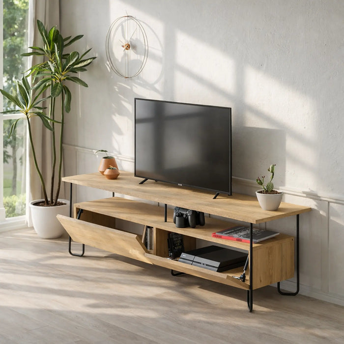 Mourah Cornea Tv Stand Up To 60 Inches With Storage - 2 Years Warranty