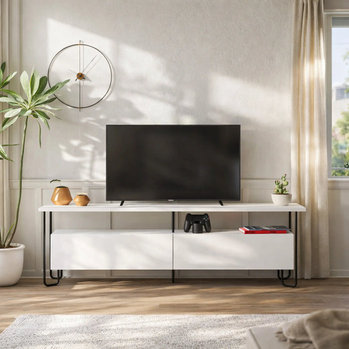 Mourah Cornea Tv Stand Up To 60 Inches With Storage - 2 Years Warranty