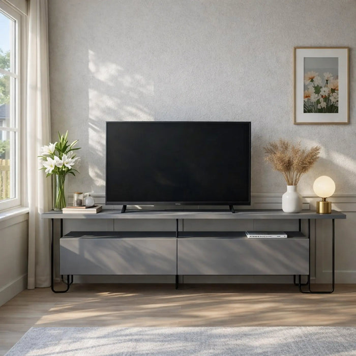 Mourah Cornea Tv Stand Up To 60 Inches With Storage - 2 Years Warranty