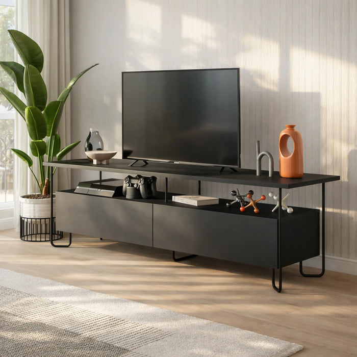 Mourah Cornea Tv Stand Up To 60 Inches With Storage - 2 Years Warranty