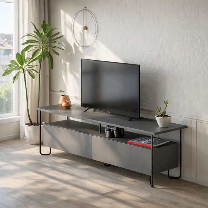Mourah Cornea Tv Stand Up To 60 Inches With Storage - 2 Years Warranty