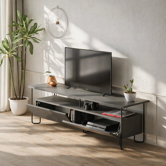 Mourah Cornea Tv Stand Up To 60 Inches With Storage - 2 Years Warranty