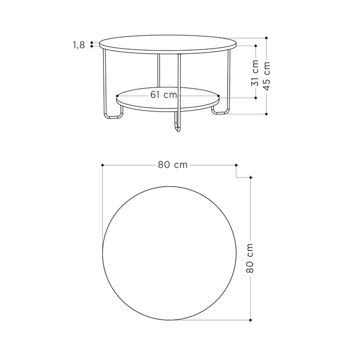 Mourah Corro Coffee Table - 2 Years Warranty