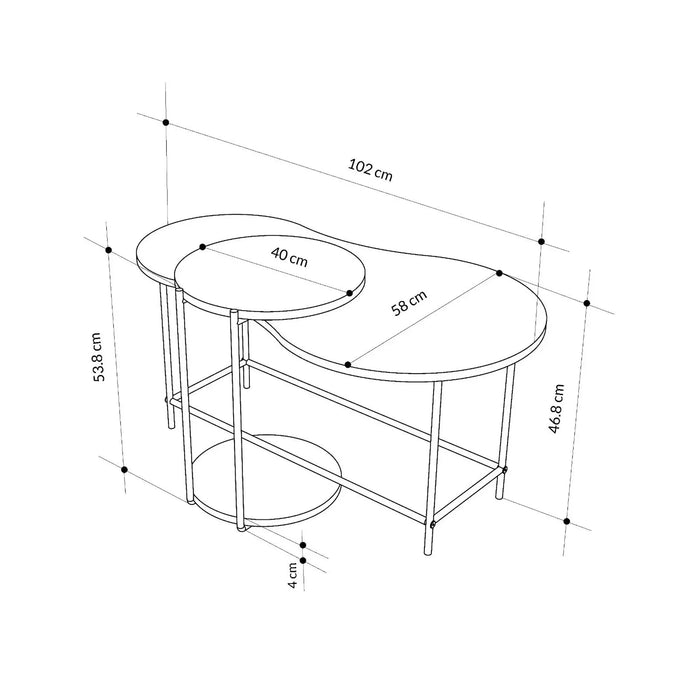 Mourah Cuddle Coffee Table - 2 Years Warranty