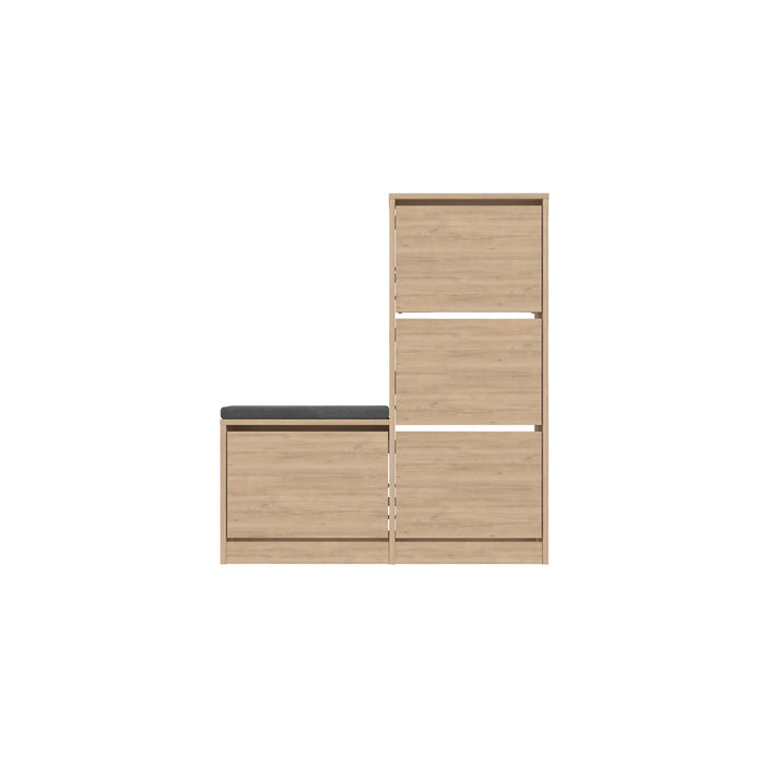 Mourah Dude Bench & Shoe Cabinet - 16 Pairs - 2 Years Warranty