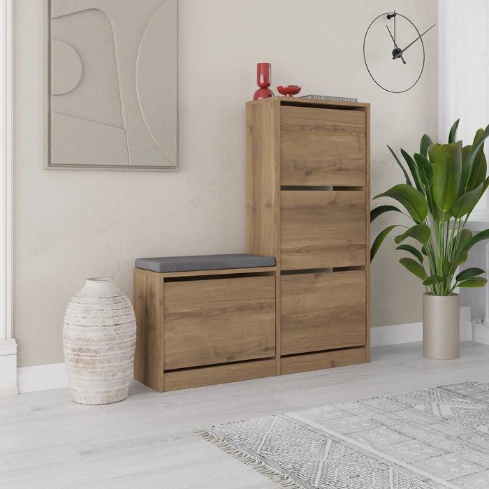 Mourah Dude Bench & Shoe Cabinet - 16 Pairs - 2 Years Warranty
