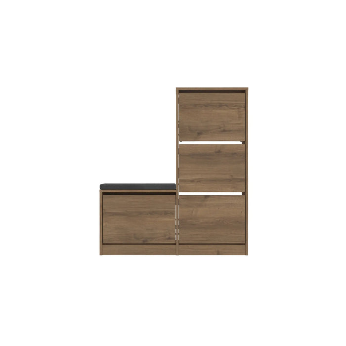 Mourah Dude Bench & Shoe Cabinet - 16 Pairs - 2 Years Warranty