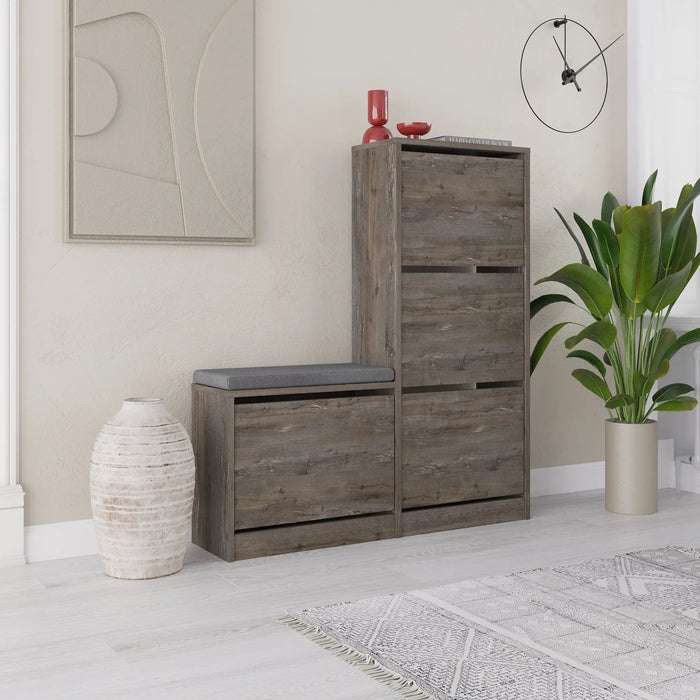 Mourah Dude Bench & Shoe Cabinet - 16 Pairs - 2 Years Warranty