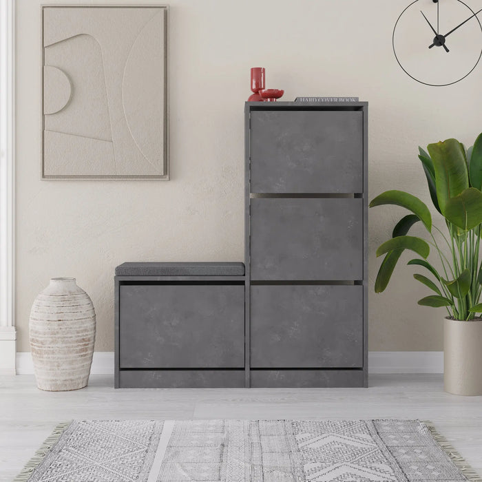 Mourah Dude Bench & Shoe Cabinet - 16 Pairs - 2 Years Warranty
