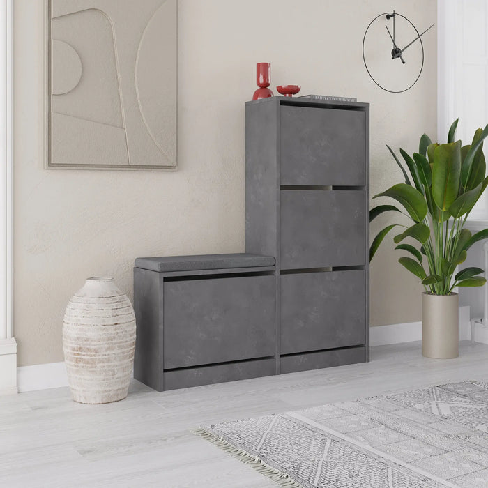 Mourah Dude Bench & Shoe Cabinet - 16 Pairs - 2 Years Warranty