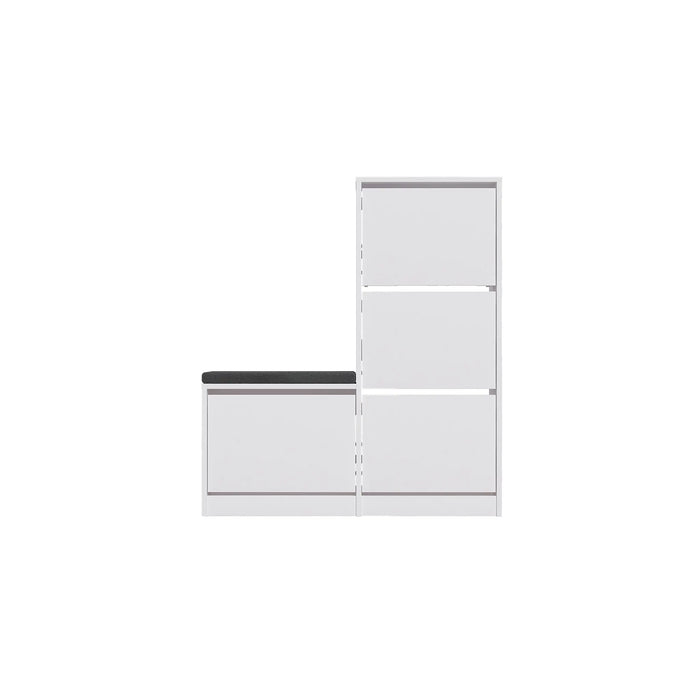 Mourah Dude Bench & Shoe Cabinet - 16 Pairs - 2 Years Warranty