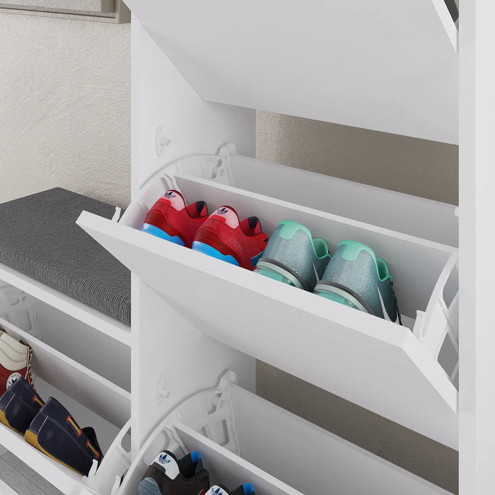 Mourah Dude Bench & Shoe Cabinet - 16 Pairs - 2 Years Warranty