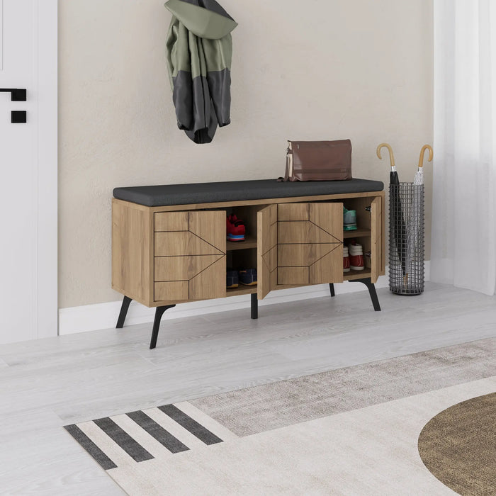 Mourah Dune Bench & Shoe Cabinet - 8 Pairs - 2 Years Warranty