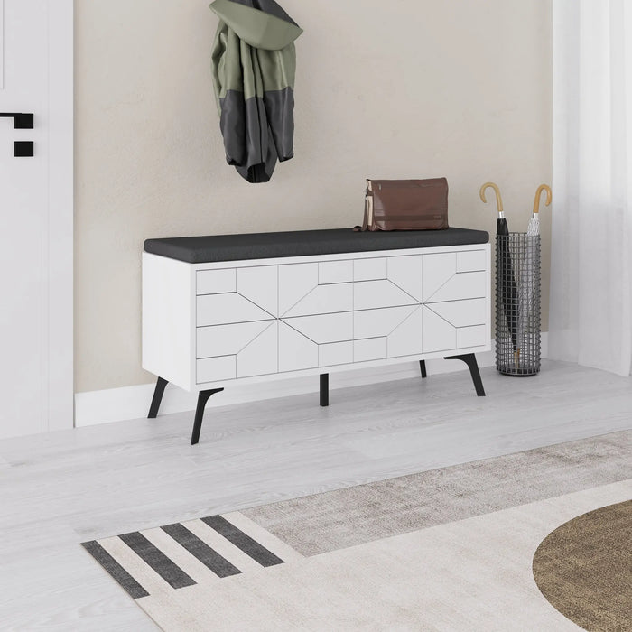 Mourah Dune Bench & Shoe Cabinet - 8 Pairs - 2 Years Warranty