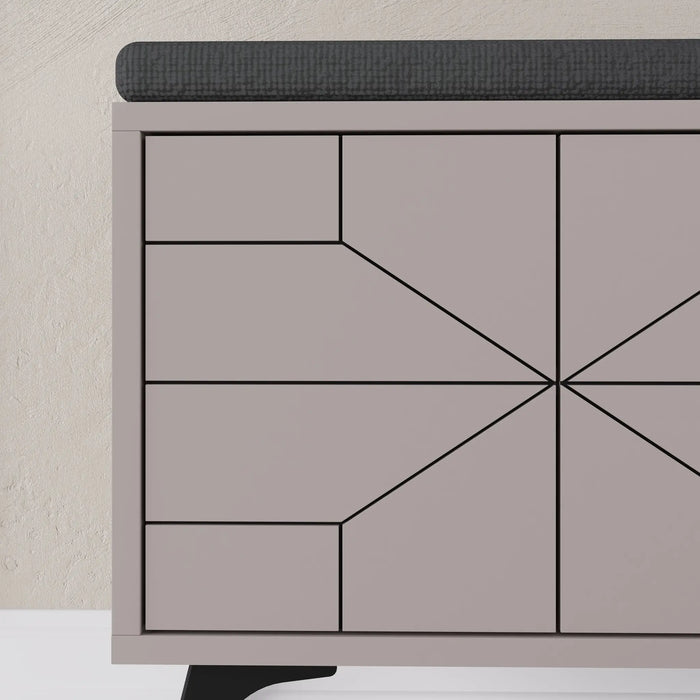 Mourah Dune Bench & Shoe Cabinet - 8 Pairs - 2 Years Warranty