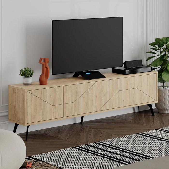 Mourah Dune Tv Stand Up To 70 Inches With Storage - 2 Years Warranty
