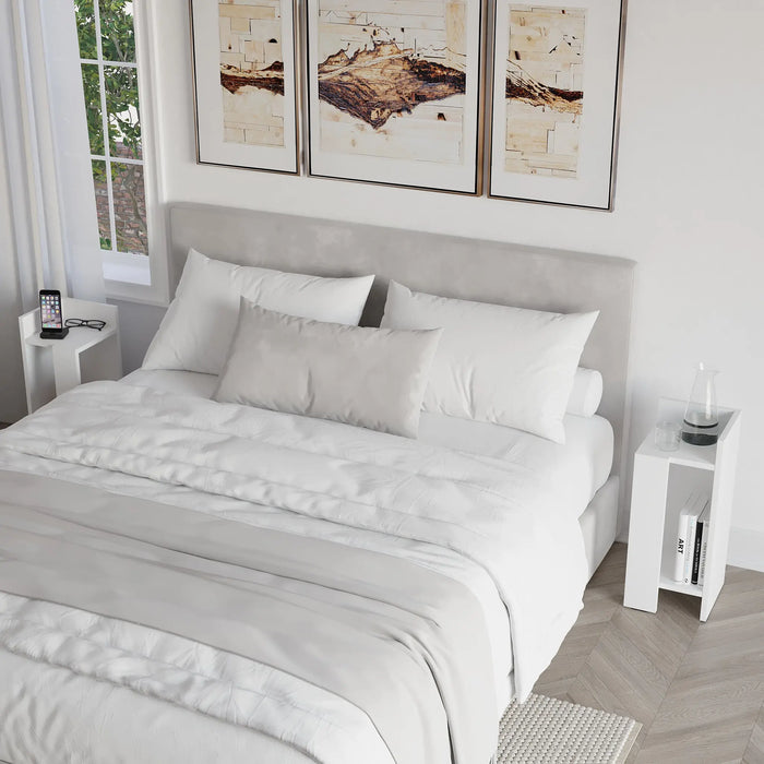 Mourah Elos Nightstand Set - Light Mocha - 2 Years Warranty