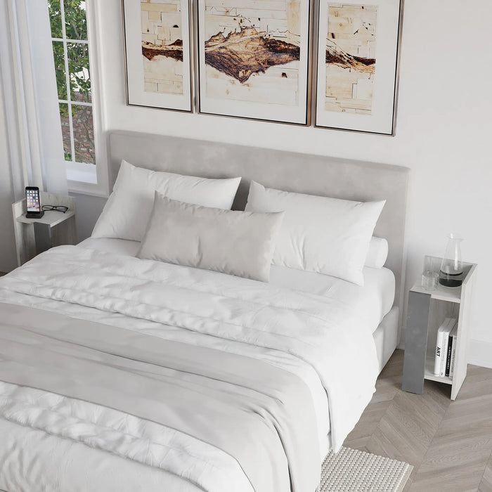 Mourah Elos Nightstand Set - Light Mocha - 2 Years Warranty