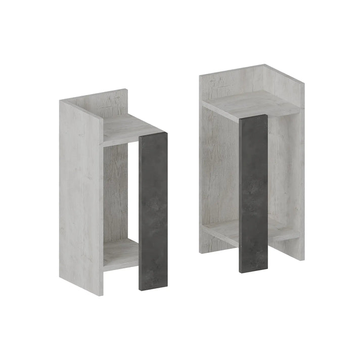 Mourah Elos Nightstand Set - Light Mocha - 2 Years Warranty
