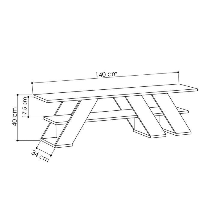 Mourah Fella Tv Stand Up To 55 Inches With Storage - 2 Years Warranty