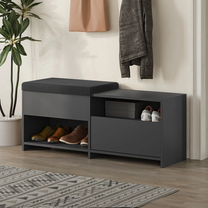 Mourah Filux Bench & Shoe Cabinet - 8 Pairs - 2 Years Warranty