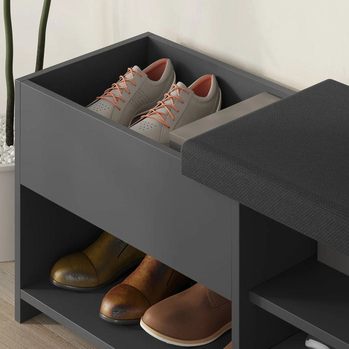 Mourah Filux Bench & Shoe Cabinet - 8 Pairs - 2 Years Warranty