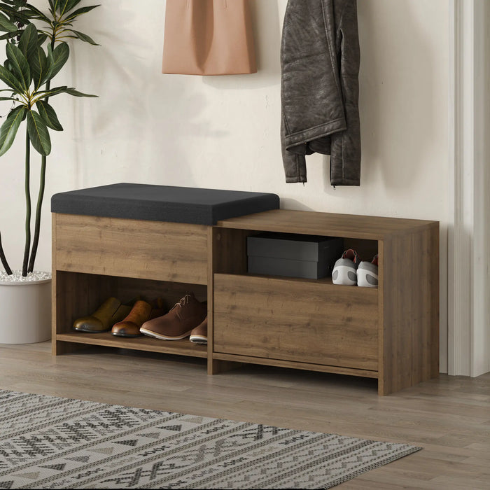 Mourah Filux Bench & Shoe Cabinet - 8 Pairs - 2 Years Warranty