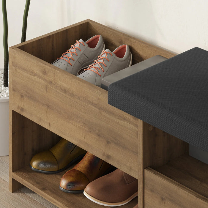 Mourah Filux Bench & Shoe Cabinet - 8 Pairs - 2 Years Warranty
