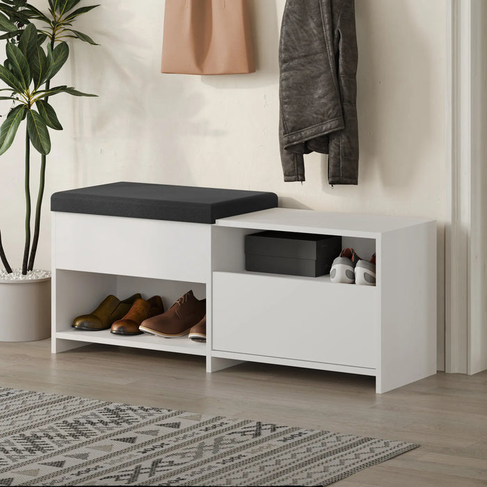 Mourah Filux Bench & Shoe Cabinet - 8 Pairs - 2 Years Warranty