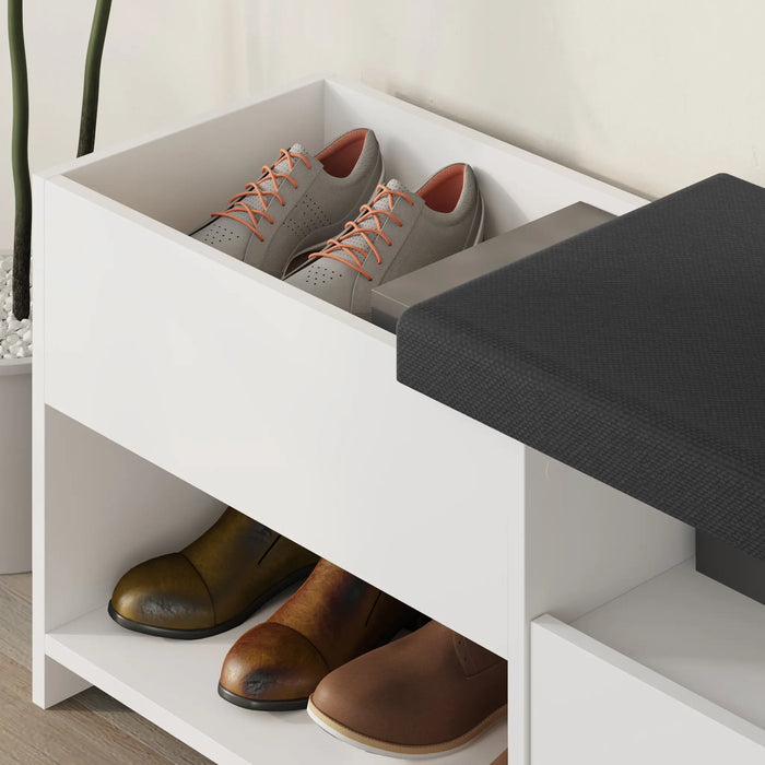 Mourah Filux Bench & Shoe Cabinet - 8 Pairs - 2 Years Warranty