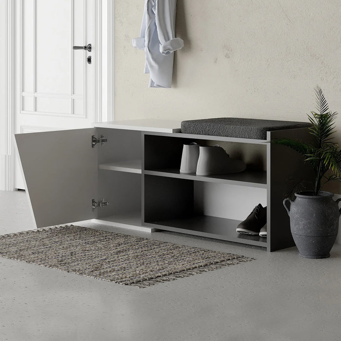 Mourah Fiona Bench & Shoe Cabinet - 8 Pairs - 2 Years Warranty