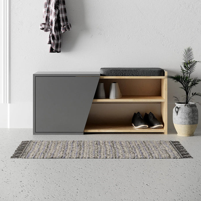 Mourah Fiona Bench & Shoe Cabinet - 8 Pairs - 2 Years Warranty