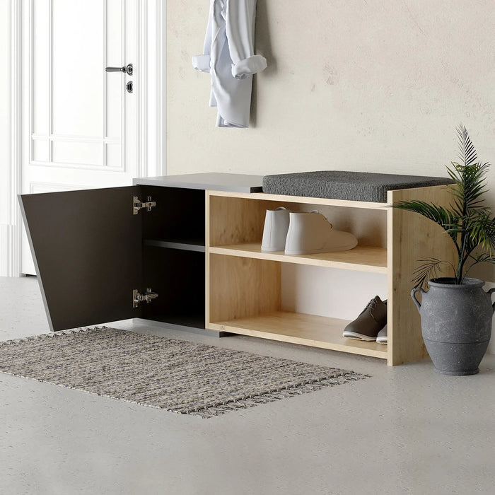 Mourah Fiona Bench & Shoe Cabinet - 8 Pairs - 2 Years Warranty