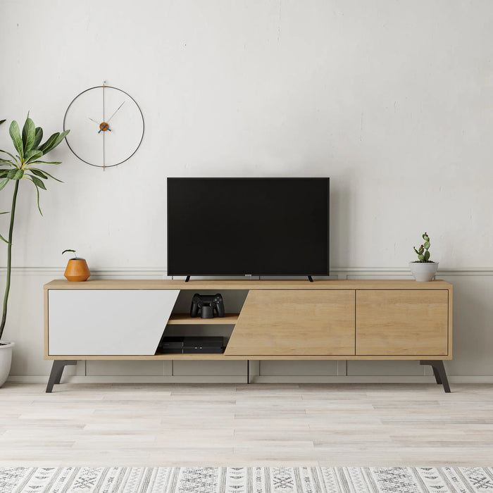 Mourah Fiona Tv Stand Up To 70 Inches With Storage - 2 Years Warranty