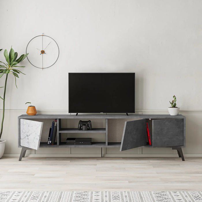 Mourah Fiona Tv Stand Up To 70 Inches With Storage - 2 Years Warranty