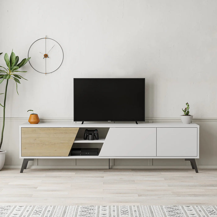 Mourah Fiona Tv Stand Up To 70 Inches With Storage - 2 Years Warranty