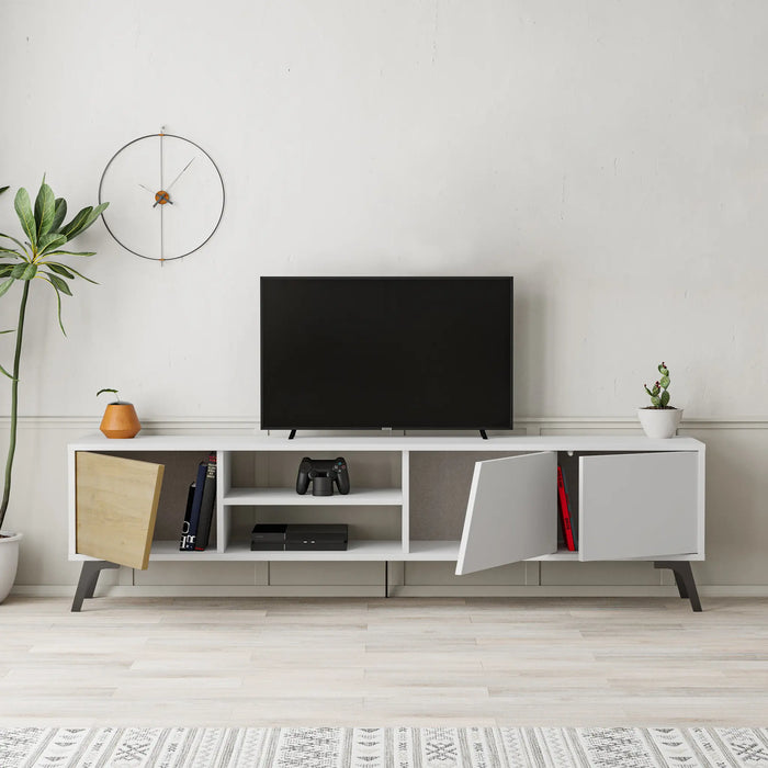 Mourah Fiona Tv Stand Up To 70 Inches With Storage - 2 Years Warranty