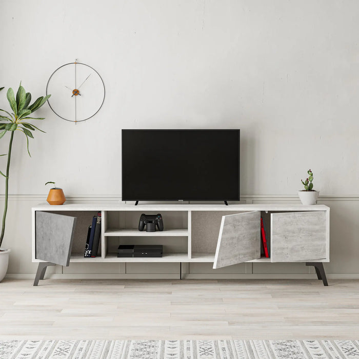 Mourah Fiona Tv Stand Up To 70 Inches With Storage - 2 Years Warranty